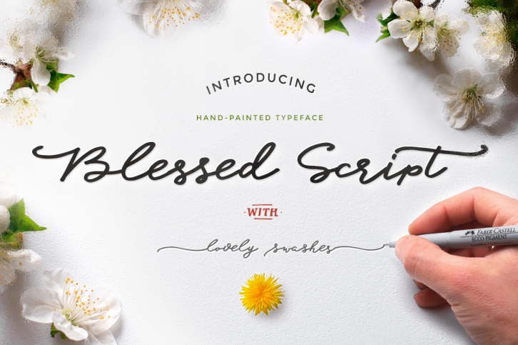 Blessed Script with sweet BONUS Font Download