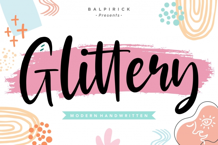 Glittery Modern Handwritten Font Font Download