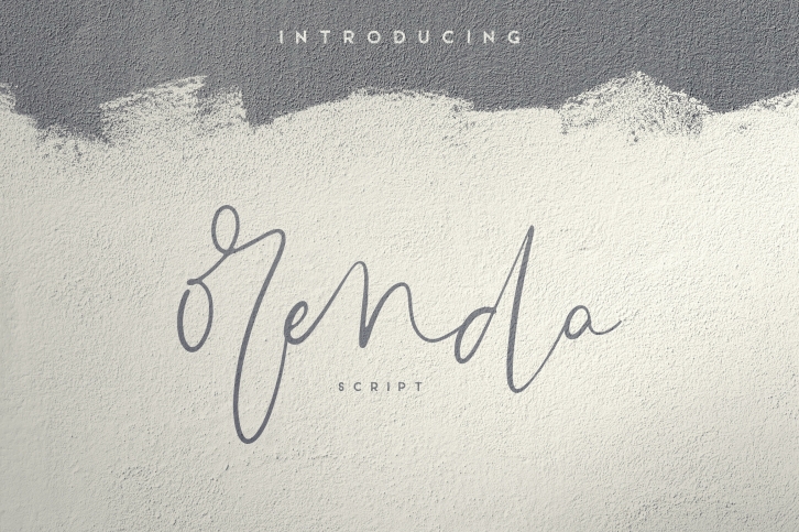 Orenda - Script font Font Download