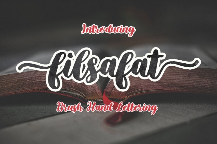 Filsafat Script | Brush Font Font Download