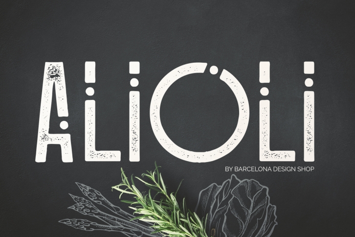 Alioli Texture Font Font Download