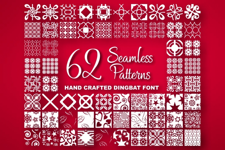 Seamless Pattern Dingbat Font Font Download