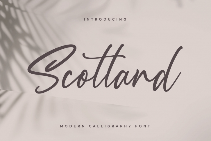 Scotland - Modern Calligraphy font Font Download