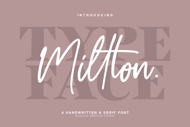 Millton - Font Duo Font Download