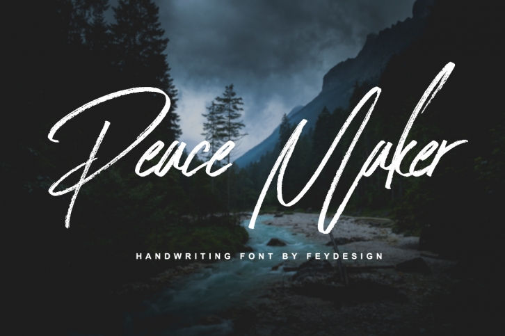 Peace Maker - Handletter Font Font Download