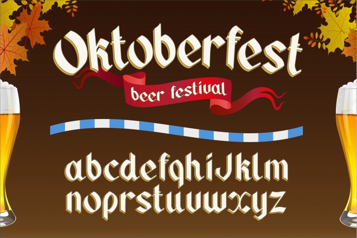Oktoberfest. OTF gothic font. Font Download