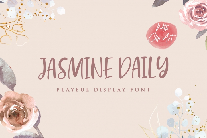 Jasmine Daily - Playful Display Font Font Download