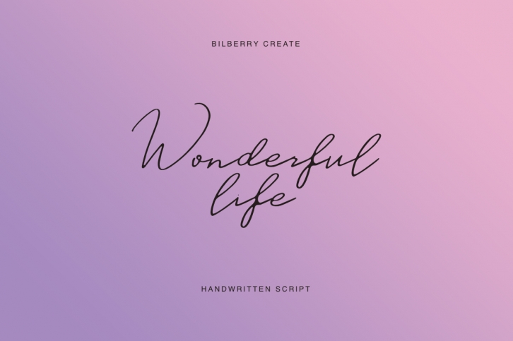 WONDERFUL LIFE Font Download