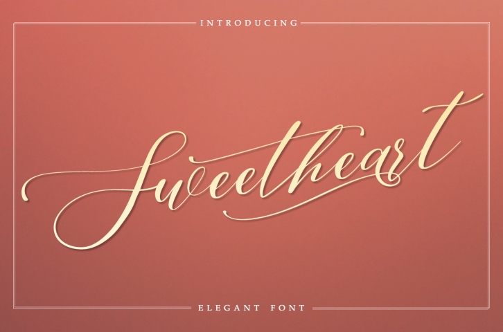 Sweetheart - Elegant Font Font Download