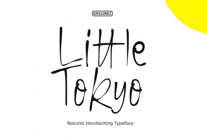 Little Tokyo - A Natural Handwriting Typeface Font Download