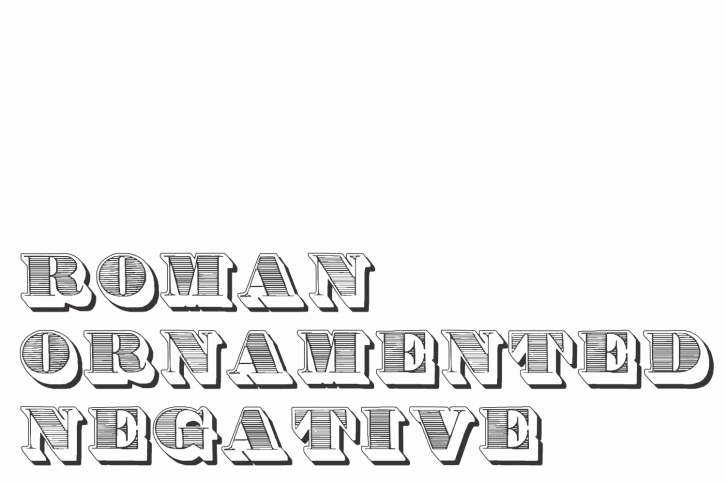 Roman Ornamented Negative Font Download