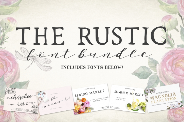 The Rustic Font Bundle by Beck McCormick Font Download