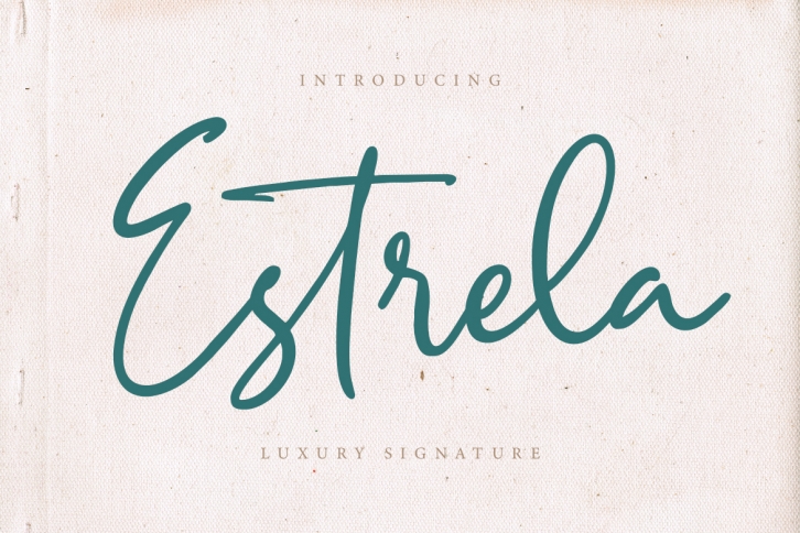 Estrela Luxury Signature Font Download