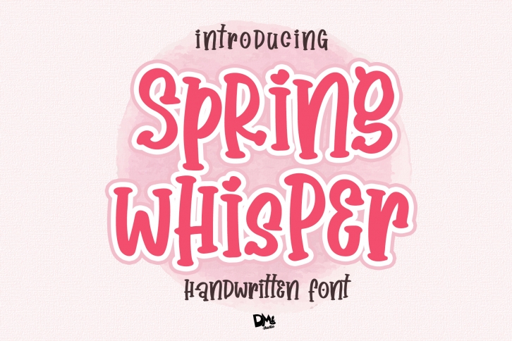 Spring Whisper - Handwritten Crafty Font Font Download