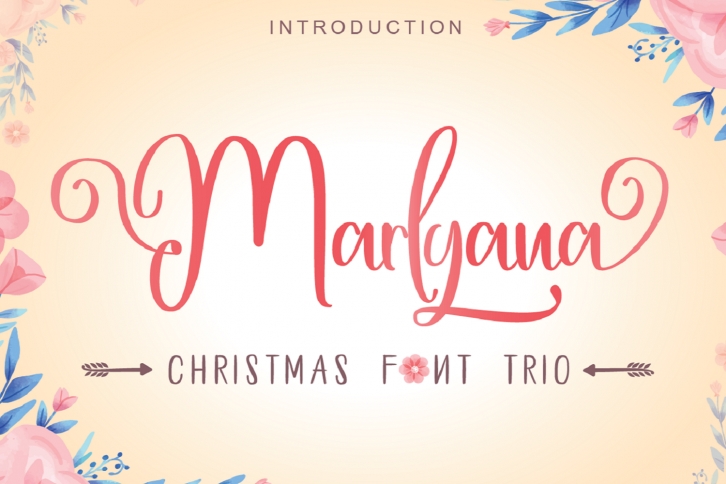 Happy Marlyana font trio Font Download