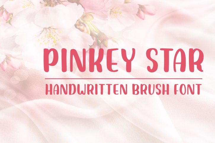 Pinkey Star - Handwritten Brush Font Font Download