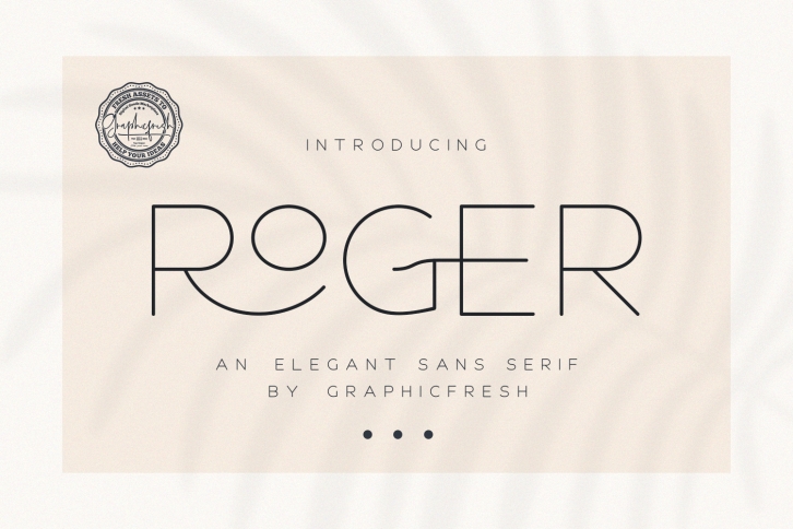 Roger - An Elegant Sans Serif Font Download