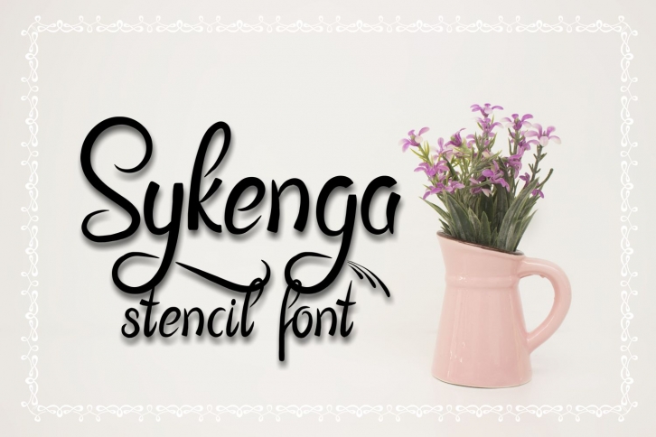 Sykenga Stencil Font Font Download