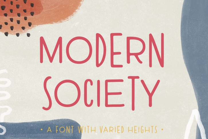 Modern Society | An Irregular Sans Serif Font Download