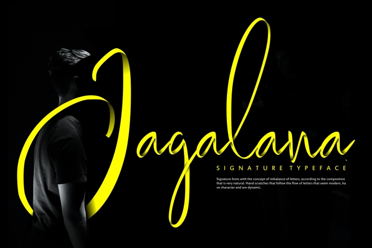 Jagalana | Signature Typeface Font Download
