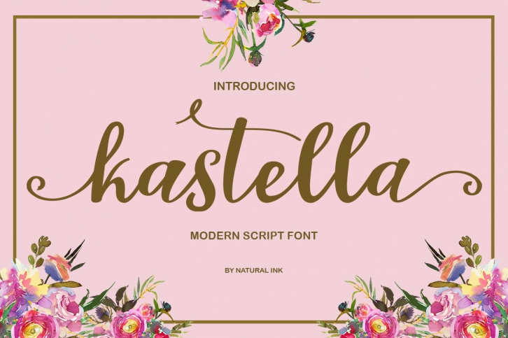kastella script Font Download