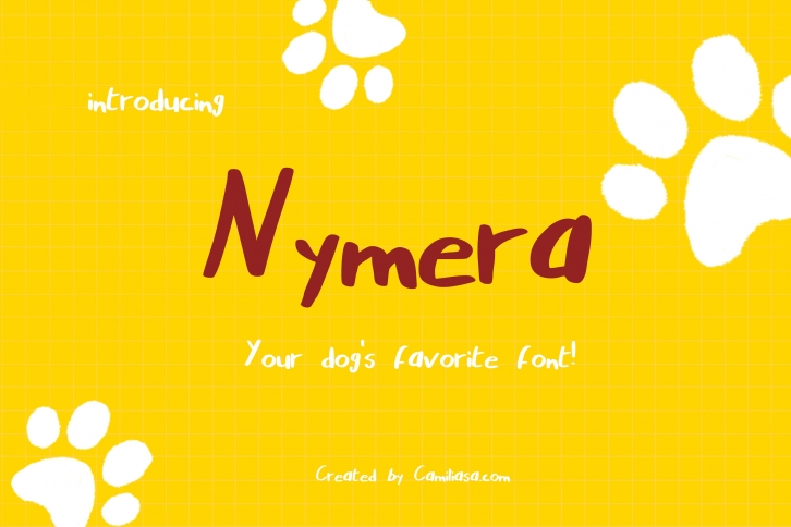 Nymera - A nice and bold handwritten script font ! Font Download