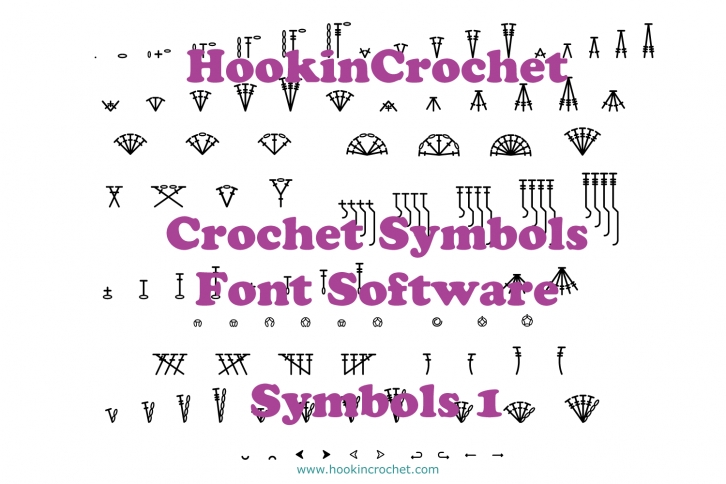 HookinCrochet Symbols 1 Font Software Font Download