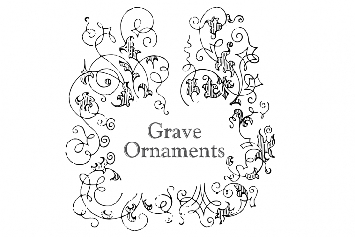 Grave Ornaments Font Download