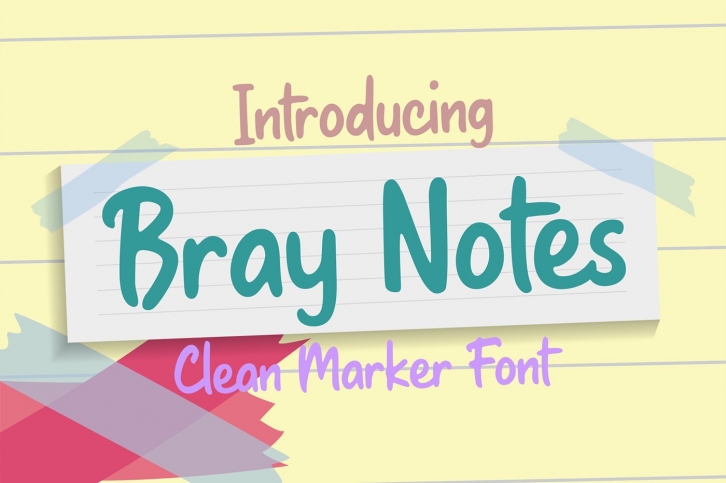 Bray Notes Font Download