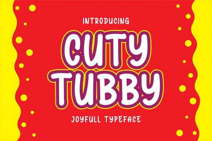 Cuty Tubby - Joyfull Typeface Font Download