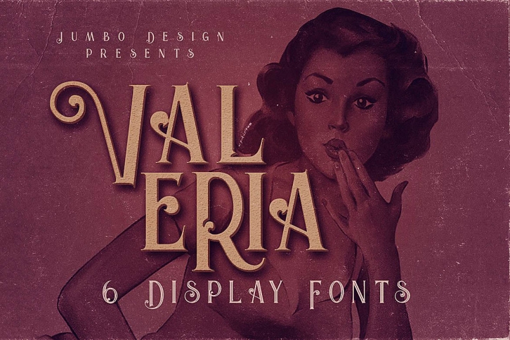 Valeria - Display Font Font Download