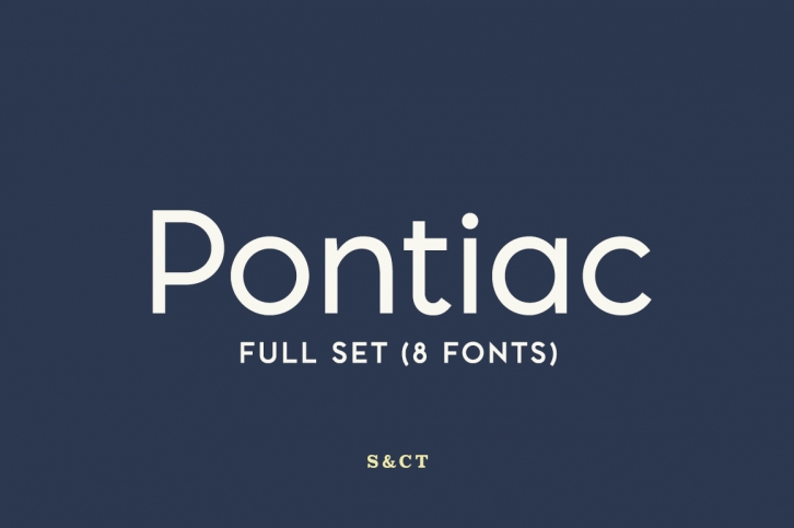 Pontiac Family (Full set) Font Download