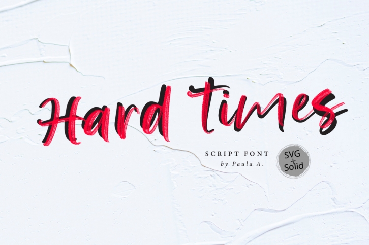 Hard Time SVG Font Font Download