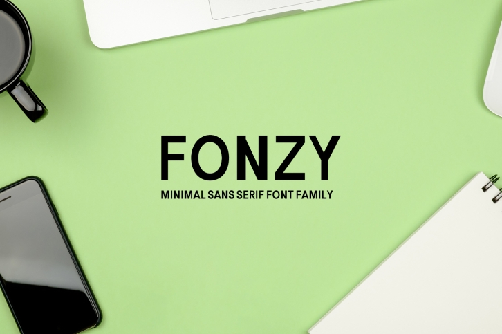Fonzy Minimal Sans Serif 5 Font Pack Font Download