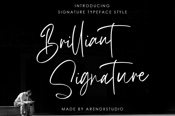 Brilliant Signature Logotype Font Font Download