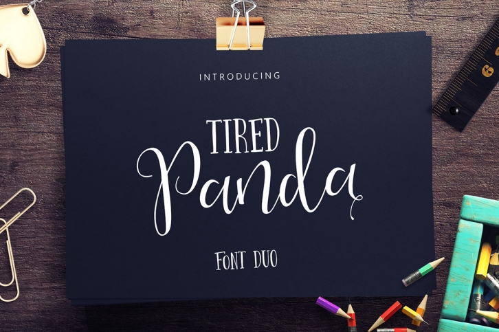 Tired Panda Script Font Download