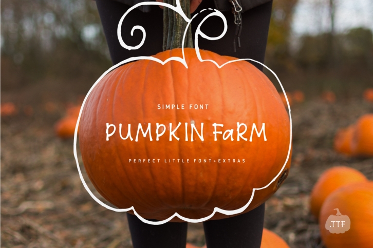 8$ Pumpkin Farm Font Font Download