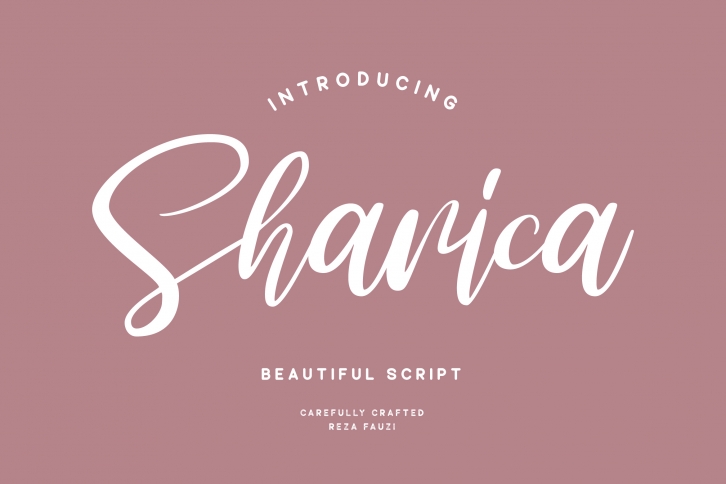 Sharica - Script Font Font Download