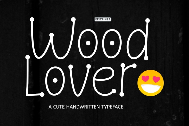 Wood Lover - A Cute Display Font Font Download