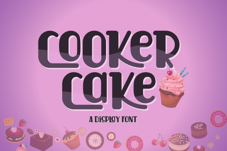 Cooker Cake | Display Font Font Download