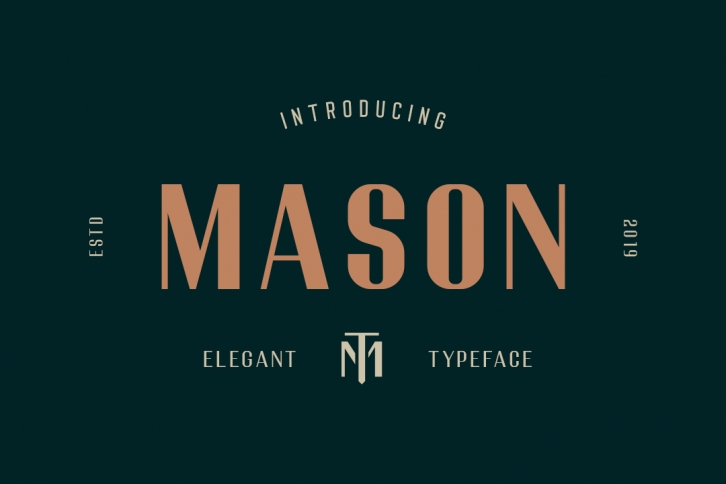 Mason Elegant Typeface Font Download