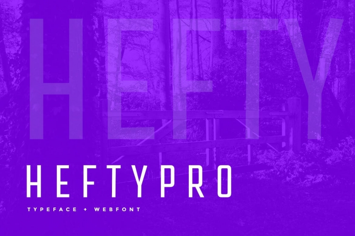 Hefty Pro Display Typeface WebFont Font Download
