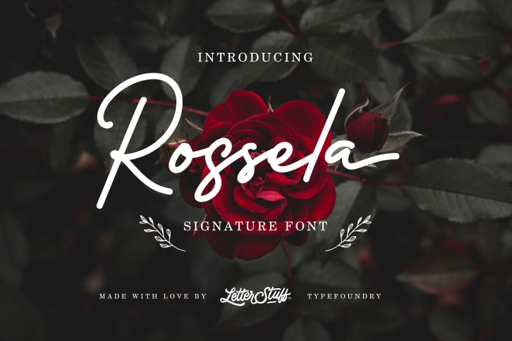 Rossela Signature Font & Extras Font Download