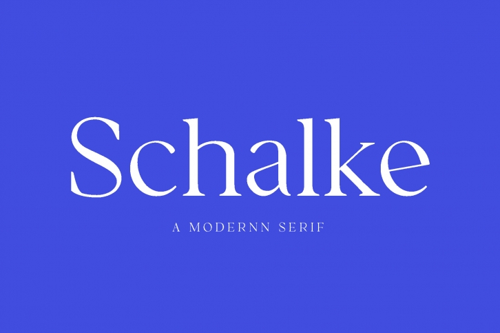 Schalke - Modernn Serif Font Download