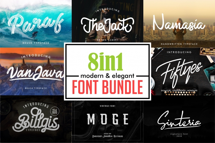 Elegant Font Bundle | Logo Font Font Download