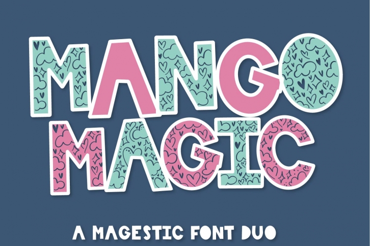 Mango Magic - A Fun Magical Font Duo - Perfect for Layering! Font Download
