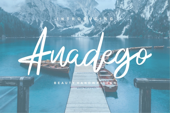 Anadego | Beauty Handwritten Script Font Font Download