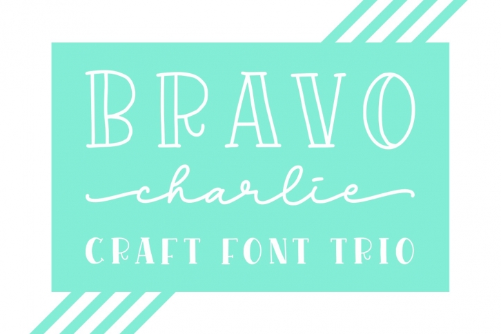 Bravo Charlie - Font Trio- Font Download