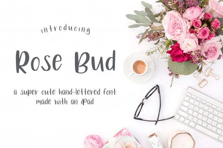 Rose Bud Hand-Lettered Fun Font Font Download