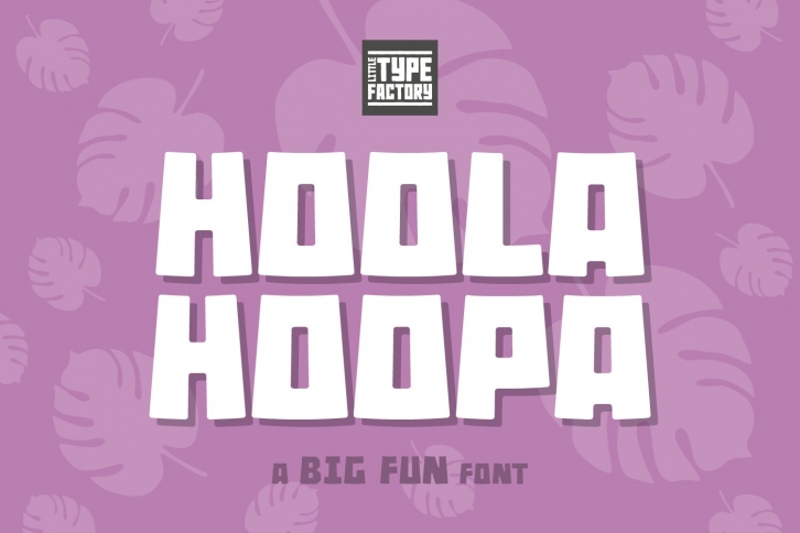 Hoola Hoopa Font PLUS BONUS Ligature Set Font Download